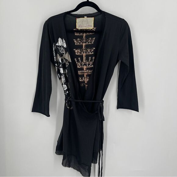 Johnny Was For Love and Liberty Robe Wrapped Blouse - Picture 1 of 8